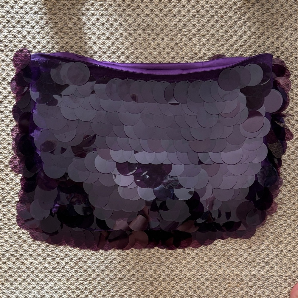 CULTNAKED Purple Sequin Mini Skirt